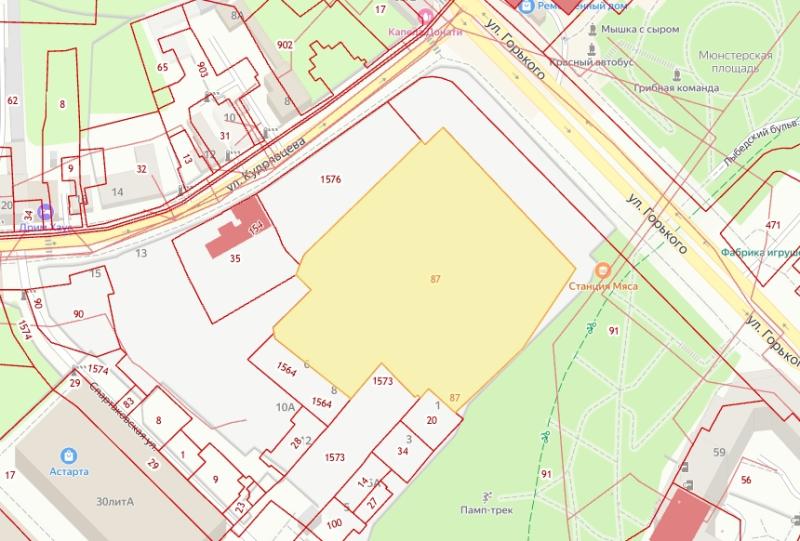В Рязани готовят проект межевания территории в районе улиц Спартаковской, Кудрявцева и Горького